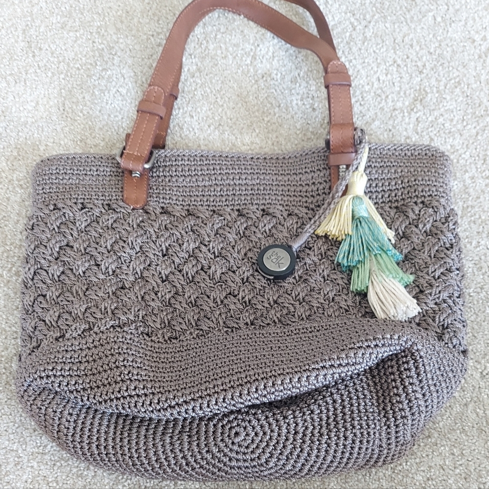 The Sak Woven Boho Like Bag With Double Straps